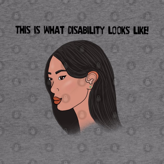 This What Disability Looks Like Hearing Aid by Dissent Clothing